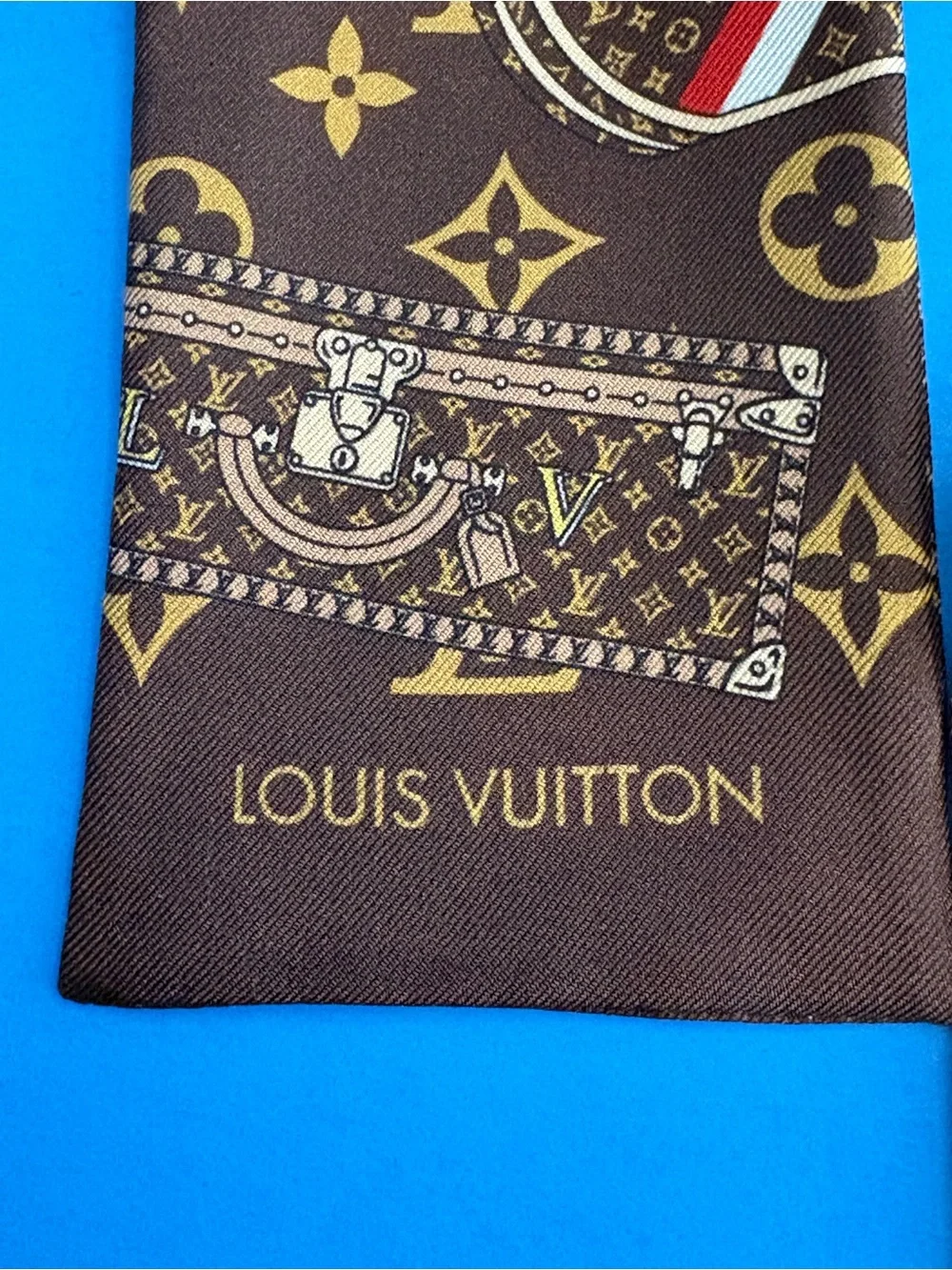 🌼 Louis Vuitton Steamer Trunks Silk Bandeau - with Box